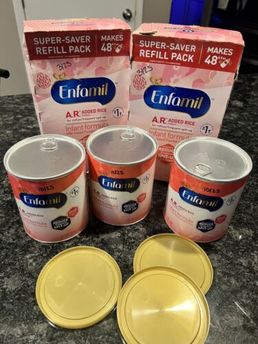 Lot Of Enfamil A.R. Infant Powder Formula, For Reflux & Frequent Spit-Up