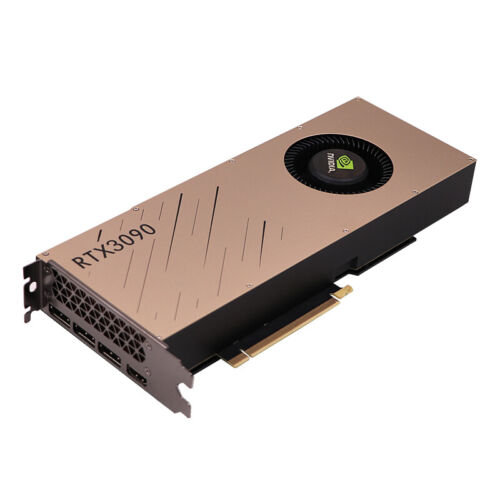 NVIDIA AMPERE accelarator GEFORCE RTX3090 24G turbo AI deep learning GPU