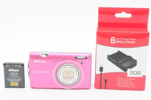 [ Near MINT ] Nikon COOLPIX S5100 Pink 12.2MP Digital Camera Pink From Japan