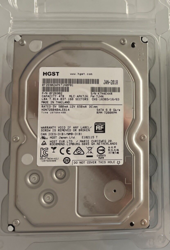 HGST Deskstar NAS HDN726040ALE614 4TB 7200RPM SATA3 6Gbps 128MB 0F26902