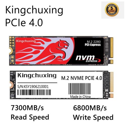 2TB 1TB Internal Gaming SSD For PS5 PCIe 4×4 NVMe 7300MBS Solid State Drive