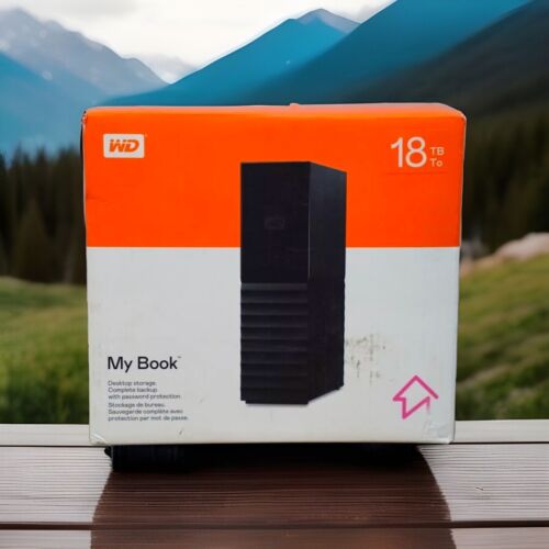 WD My Book 18TB USB 3.0 External Desktop Hard Drive HDD (WDBBGB0180HBK-NESN)