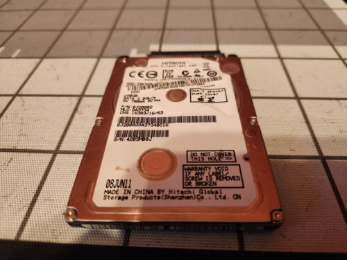 Hitachi 250GB SATA Laptop Hard Drive 5400RPM 2.5″ HTS543225A7A384 Jun 2011