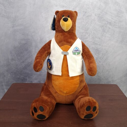 Salesforce Codey Plush Brown Bear Trailhead White Vest Trail Head 12″ Teddy Tags