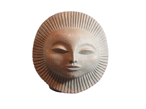 Vintage Sun God Sculpture by Paul Bellardo Montezuma for Austin Productions 1968