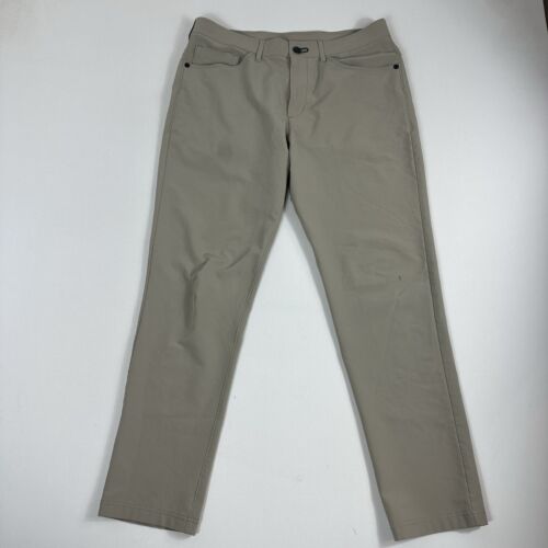 Public Rec Workday Straight Pants Mens 32×30 Beige Performance