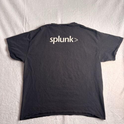 Y2K Hanes Splunk Winning The War On Error Black Shirt Men’s XL *