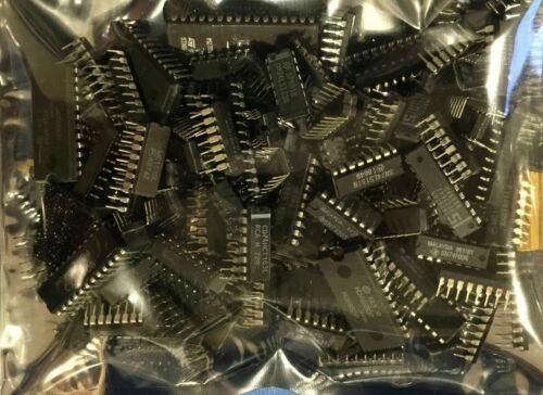 100pcs LOT IC VINTAGE LOGIC ASSORTED SEMICONDUCTORS CMOS TTL EPROM CPU MEM CHIP