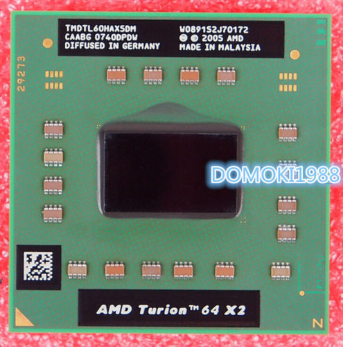 AMD Turion 64 X2 TL60 TL62 TL64 TL66 TMDTL66HAX5CT Socket S1 65NM Dual-Core CPU