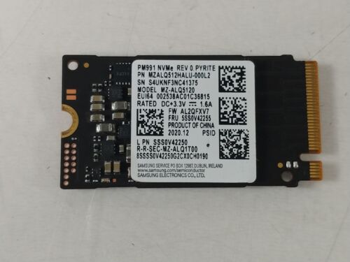 Samsung PM991 MZALQ5120 512 GB NVMe 42mm SSD