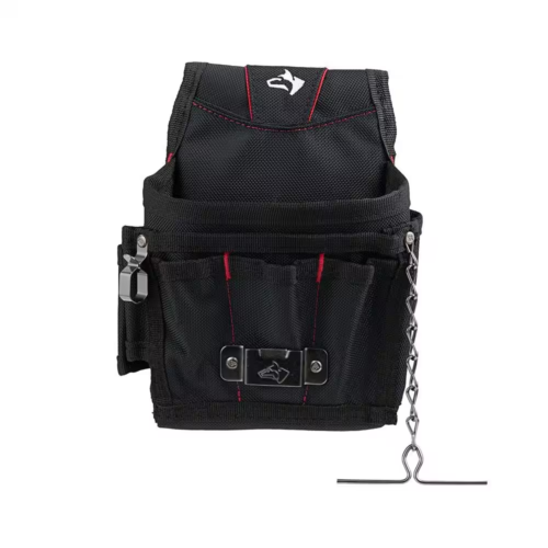 9-Pocket Black Maintenance Tool Belt Pouch