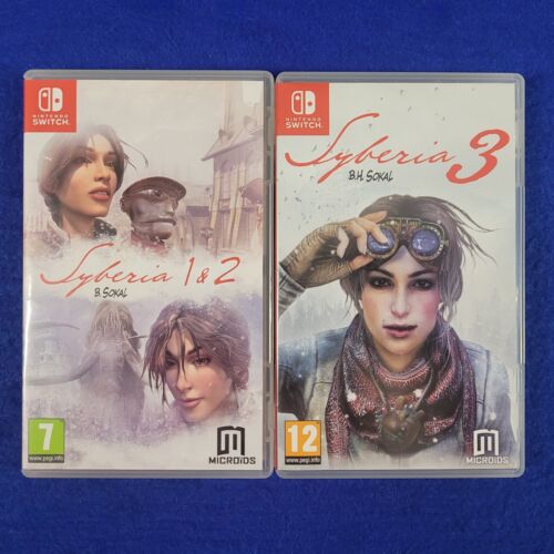 Nintendo Switch SYBERIA TRILOGY *x  1 + 2 + 3 REGION FREE PAL UK EXCLUSIVES