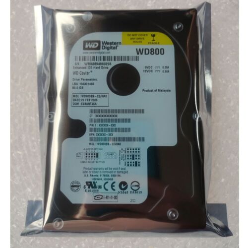 Original WD 80GB WD800BB 7200RPM ATA/100 IDE PATA Desktop 3.5″ HDD Hard Drive