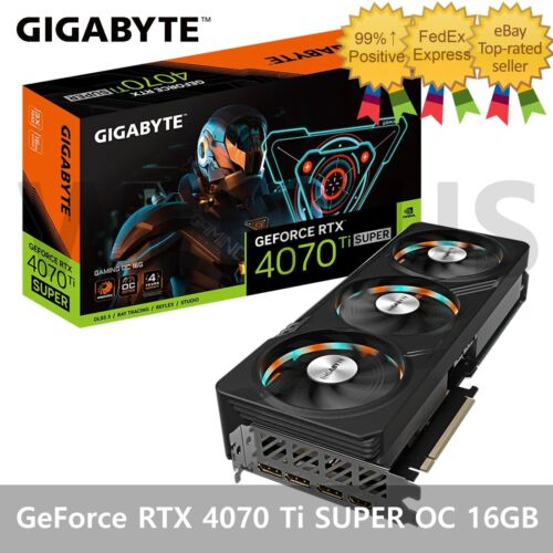 GIGABYTE NVIDIA GeForce RTX 4070 Ti SUPER Gaming OC D6X 16GB Graphics Card