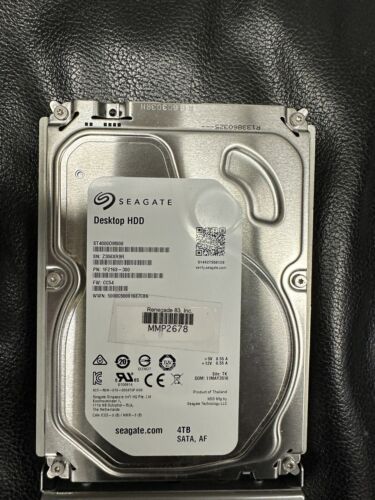 SEAGATE ST4000DM000 4TB SATA 6 Gb/s 64MB 5900 RPM 3.5″ DESKTOP Hdd , Low Hours