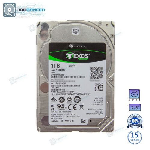 Seagate ST1000NX0313 1TB Enterprise 7200RPM 128MB 6Gb 2.5” SATA Hard Drive