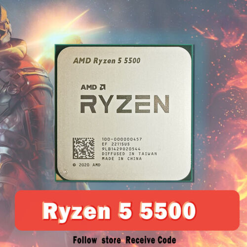 For AMD Ryzen 3.6GHz 6-Core 12-Thread CPU Processor 7NM L3=16M Socket AM4 No Fan