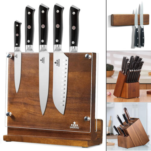 ENOKING Knife Block Universal Knife Storage Holder Rack Knife Wall Mount Bar