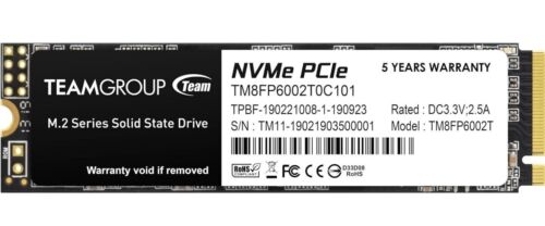 Team Group Model Number # MP33 2TB M.2 Series Solid State Drive NVMe