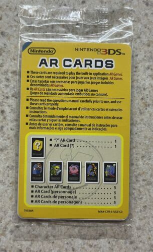 Nintendo 3DS AR Cards Augmented Reality Game Character Cards Bundle RARE Sealed