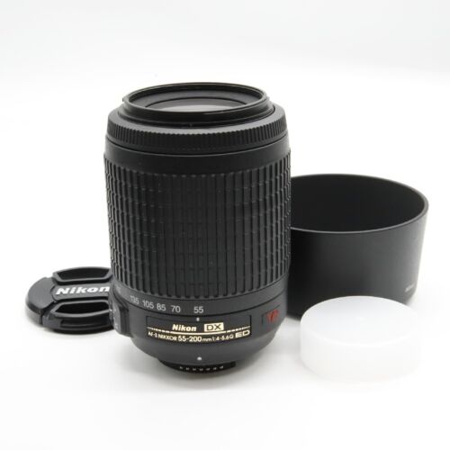 Almost Nikon Telephoto Zoom Lens Af-S Dx Vr Nikkor 55-200Mm F/4-5.6G If-Ed For F