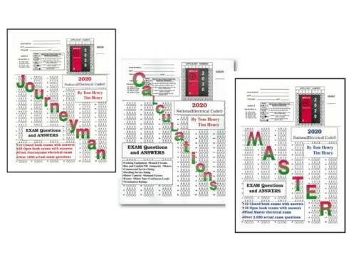 2020 NEC Journeyman/Calculation/Master Exam Questions & Answers By Tom Henry