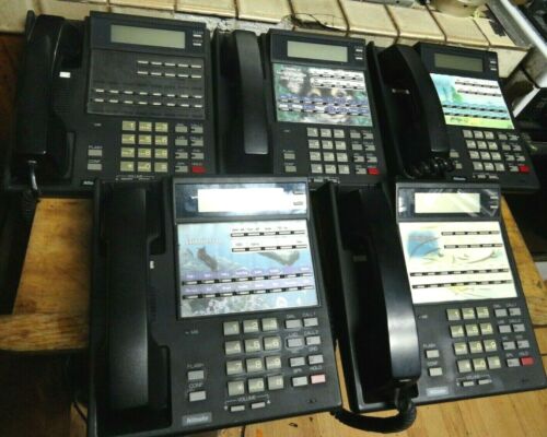 LOT OF 5 NEC Nitsuko DX2NA 16TXH-LC2 TEL 92573 22 Button Digital phone Display