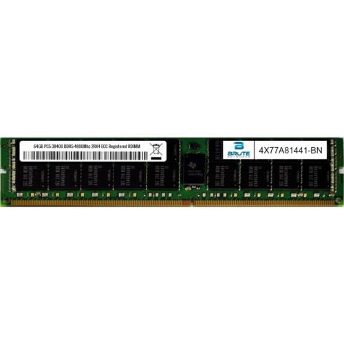 4X77A81441 – Lenovo Compatible 64GB DDR5-4800Mhz 2Rx4 ECC registered RDIMM