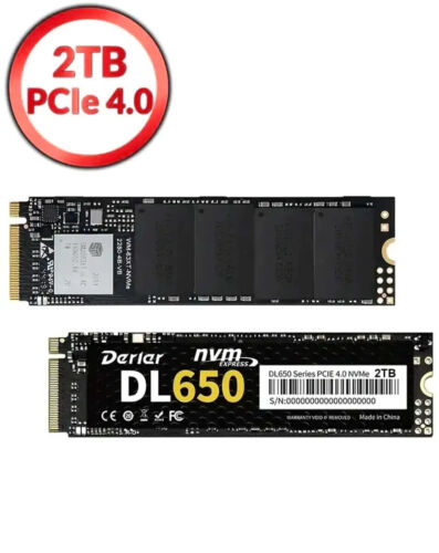 Derlar M.2 NVME PCIe 4.0 2280 2TB SSD Solid State Drive