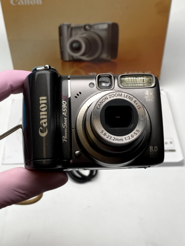 Canon PowerShot A590 8.0MP Digital Camera – Gray