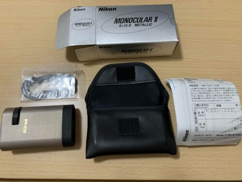 NEW Nikon multifunction monocular monocular II metallic 6 ｘ 15D made in Japan