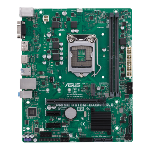 ASUS PRIME H310M-Dash R2.0  8th gen LGA-1151 DDR4 PC with I/O Shield