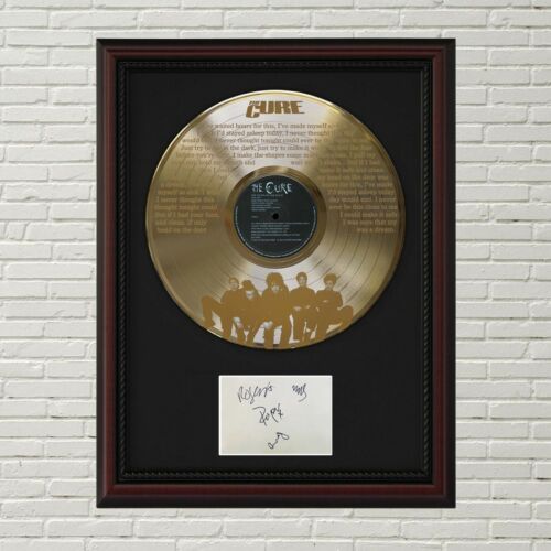 Cure – Close To Me Gold LP Record Framed Signature Display