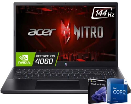 Acer Nitro V 15.6″ Gaming Laptop RTX 4060 Intel Core i9-13900H 64GB DDR5 4TB SSD