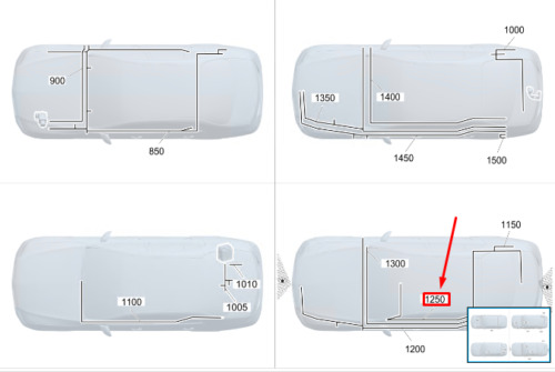 Augmented Reality Camera Wiring For MERCEDES-BENZ S W223 A2235401627