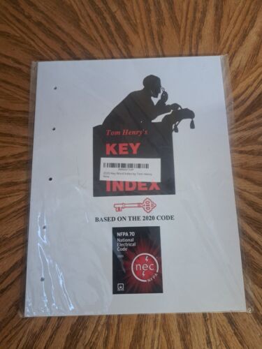 2020 Key Word Index based on the NEC Code, Paperback By Tom Henry NEW / SEALED