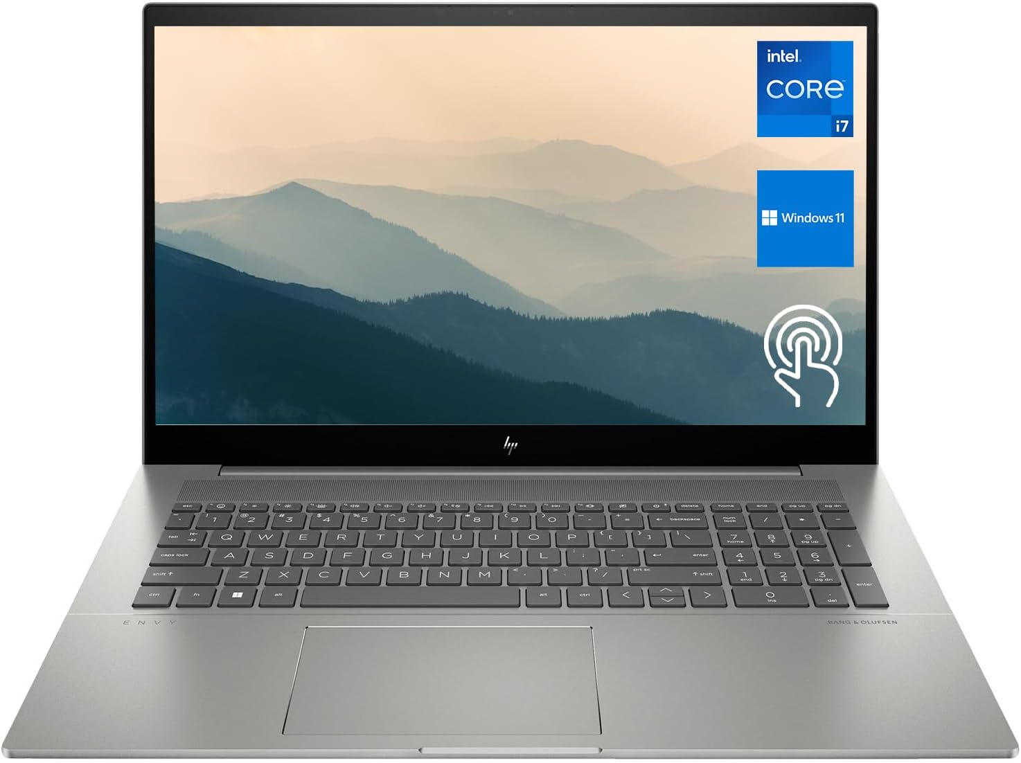 HP 2023 Latest Envy 17T Premium Laptop, 17.3″ FHD Touchscreen, Intel Core i7-1260P, 16GB RAM, 512GB SSD, Webcam, HDMI, Wi-Fi 6, Backlit Keyboard, Windows 11 Home, Grey