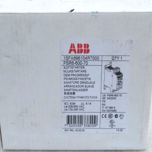 NEW ABB 1SFA896104R7000 PSR6-600-70 new in box