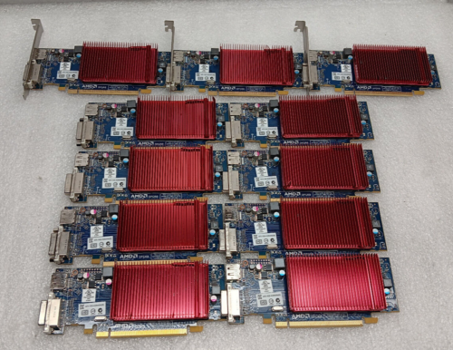 Lot Of 11 AMD Radeon HD 1GB Video Card C264 DVI+DP ATI-102-C26405B *UNTESTED* #9