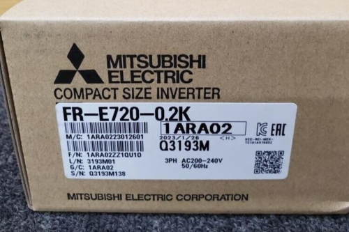 MITSUBISHI FR-E720-0.2K Inverter 3PH AC200-240V Factory stored unused item