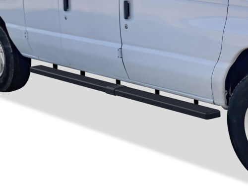 iBoard Stainless Steel 5in Running Boards Fit 99-14 Ford Econoline Full Size Van