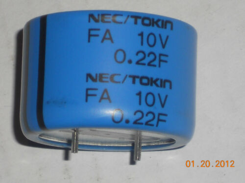 1 new NEC/TOKIN FA1A224ZF CAPACITOR — FA,  10V,  0.22F.