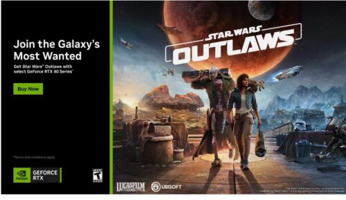 Redemption Code STARWARS OUTLAWS PC GAME FOR GeFORCE RTX 40 Series