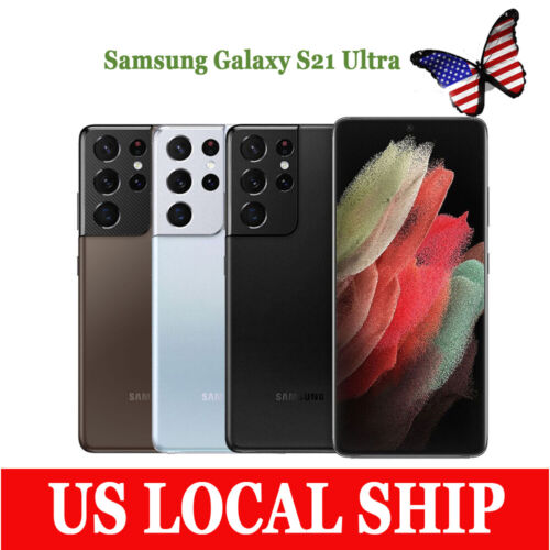 NEW-Sealed Samsung Galaxy S21 Ultra 5G G998U 12+128GB Fully Unlocked Smartphones