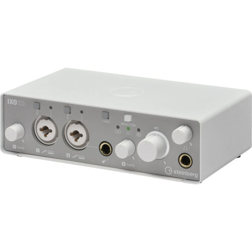 Steinberg IXO22 2-In/2-Out USB2.0 Type C Audio Interface with Two Preamps White