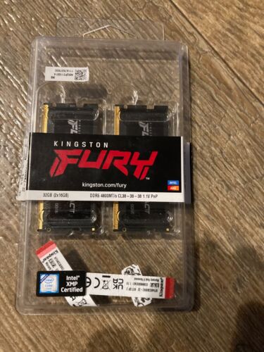 Kingston Fury 32GB 2 x 16GB DDR5 4800MT/s CL38 Memory KF548S38IBK2-32