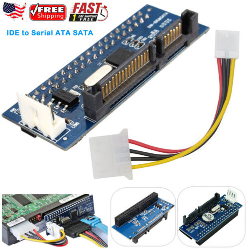 3.5″ 40-Pin 40pin IDE To 7+15Pin 22-Pin Male SATA adapter PATA-SATA For HDD,CD