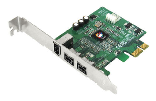 SIIG FireWire 800 3-Port PCIe x1 Card Adapter, Brackets Included (NN-E38012-S3)