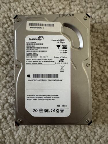 Seagate Barracuda 7200.9 160GB Internal 7200RPM 3.5″ (ST3160812AS) HDD