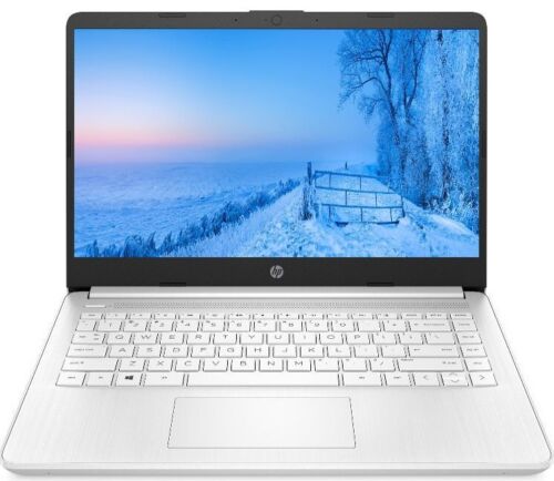 Newest HP 14” HD Laptop AMD 2-Core CPU 8GB RAM 184GB (64+120) HDMI Win11 White